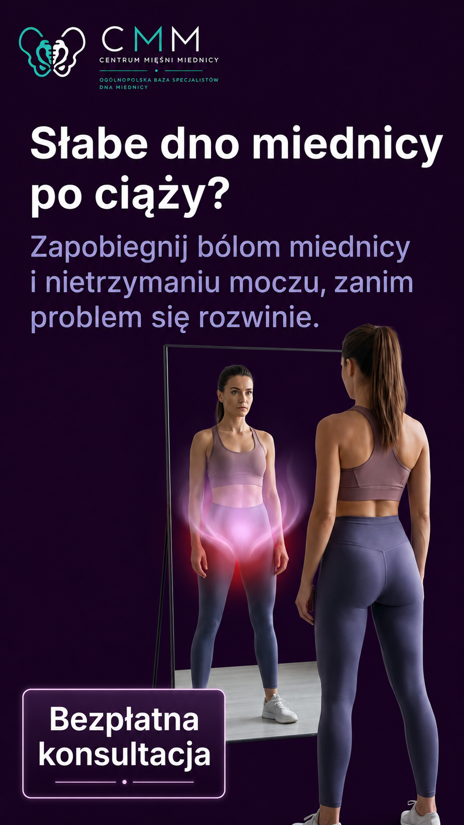 Pionowa kreacja reklamowa CMM